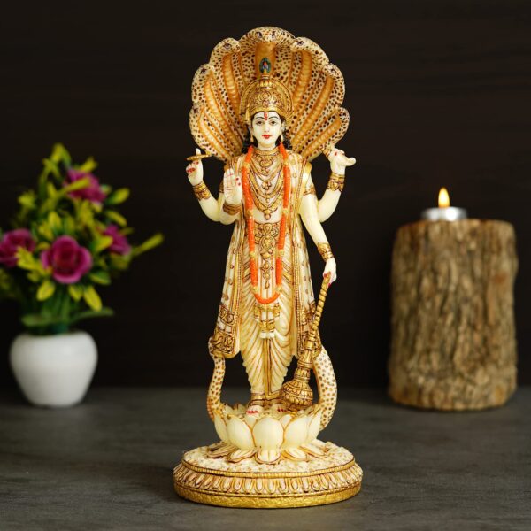 Marble Dust Vishnu ji Idol